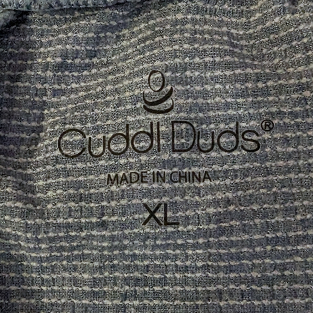Cuddl Duds Women's XL Smart Comfort PJ Pants Blue Thermal Soft Knit - Picture 5 of 8